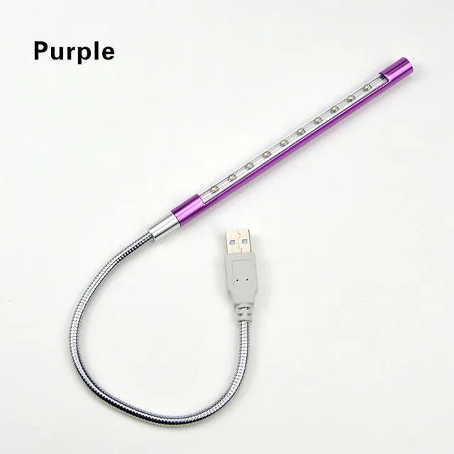 Spiral USB LED night light with aluminium alloy shade in multiple colour options