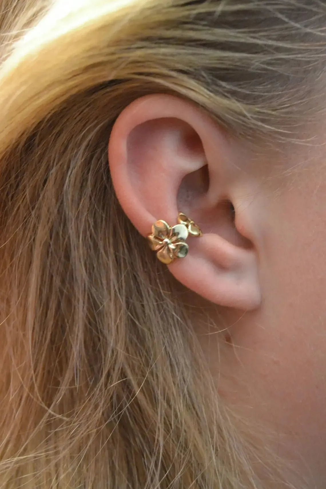 Gold electroplated beach starfish scallop conch eardrops earrings for women