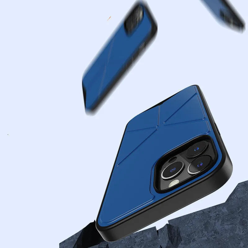 iPhone 13 series TPU back cover case in solid black and blue colour options