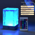 80x80x12mm plastic crystal lamp night light with touch control and USB power