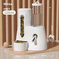 Hamster automatic drinking water feeder with food bowl in blue colour