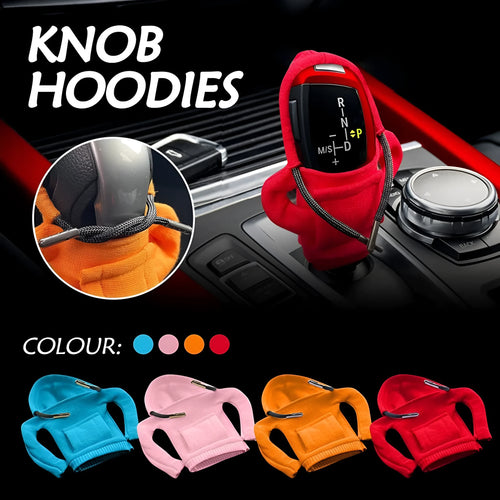 Cloth car gear shift knob cover in multiple colours for manual and automatic vehicles