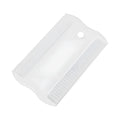Double-sided plastic flea comb for pets with dense teeth and compact design