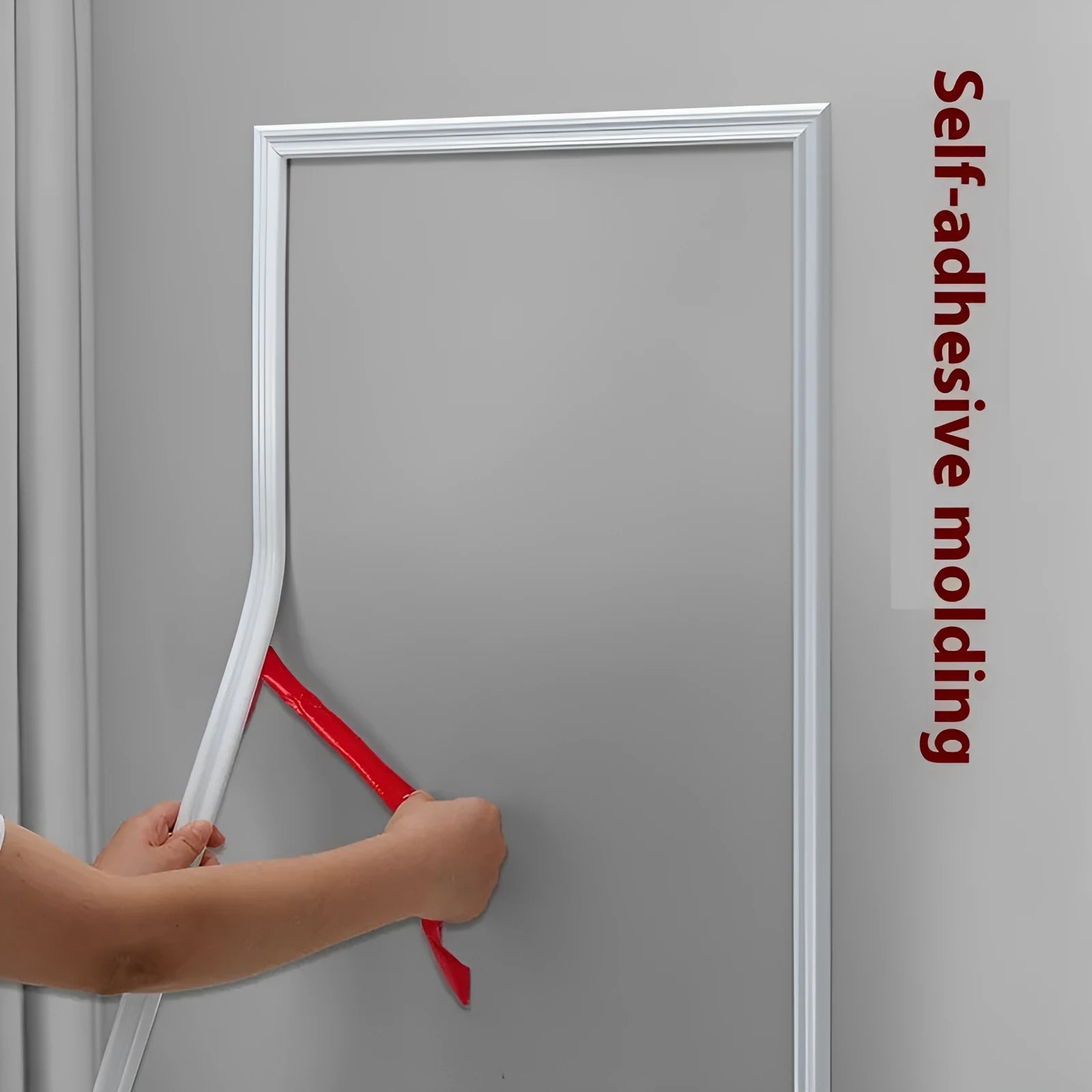 Flexible PVC background wall shaping frame with self-adhesive edge banding for photo studio backdrop edges