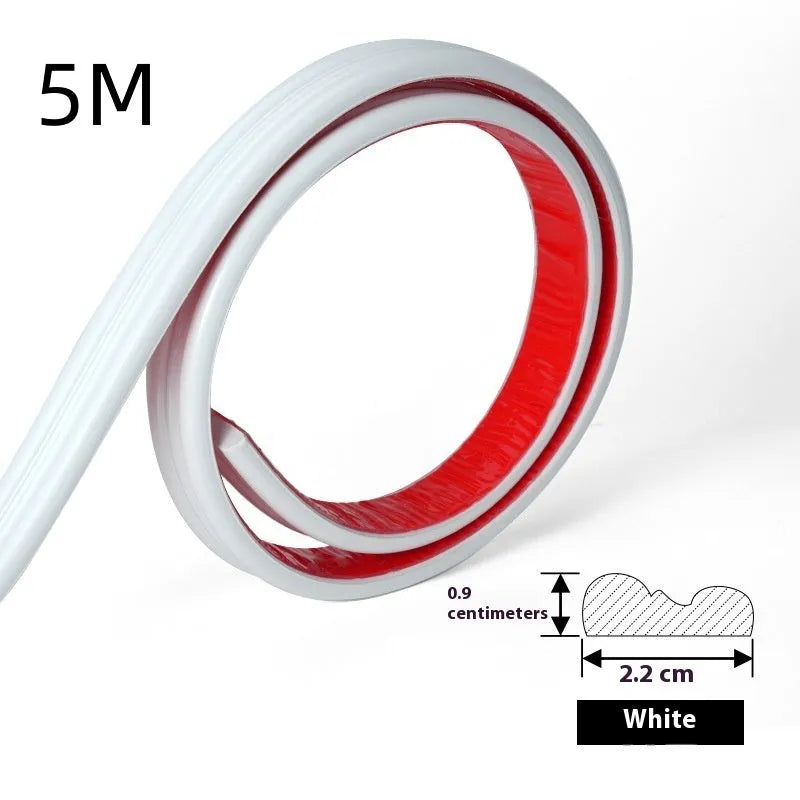 Flexible PVC background wall shaping frame with self-adhesive edge banding for photo studio backdrop edges