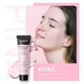 4 colour makeup primer compact showing green, pink, and purple colour correcting cream shades