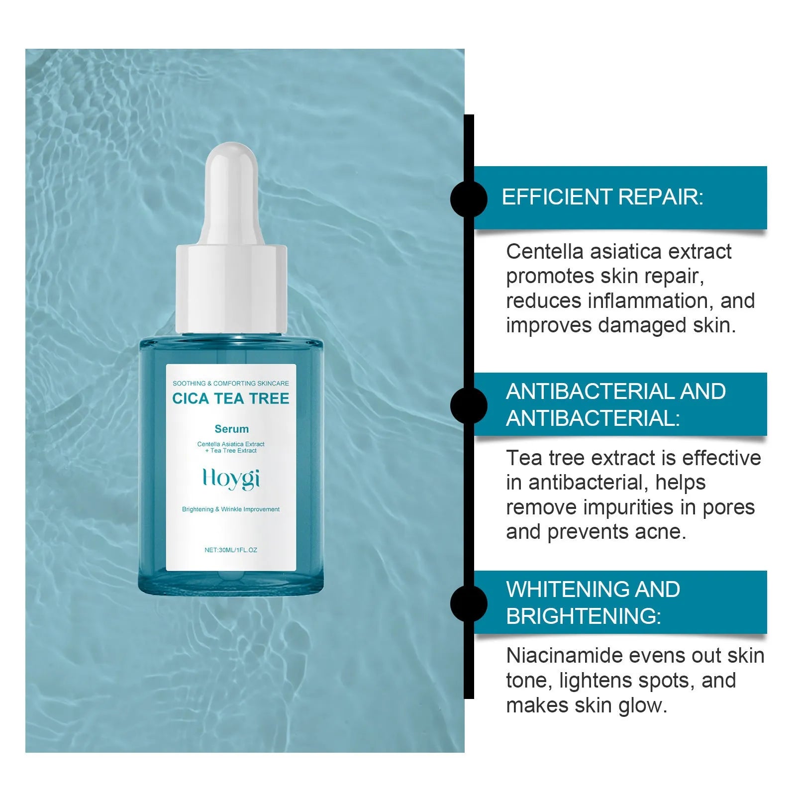 Centella Asiatica Firming Care Solution 30ml bottle for facial hydration and moisturising