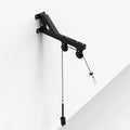 Steel cable crossover pulley machine for lat pulldown and chest press