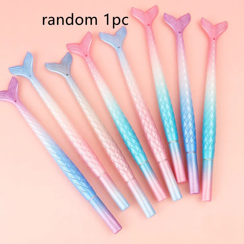 Mermaid pen with 0.38mm fine metal tip and plastic shell in random ink colour