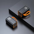 Black and white PD66W fast charge 20000 mAh portable power bank with creative design