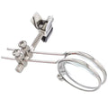 Auxiliary reading glasses double clip with metal bracket and glass lens magnifier for hands-free close-up work