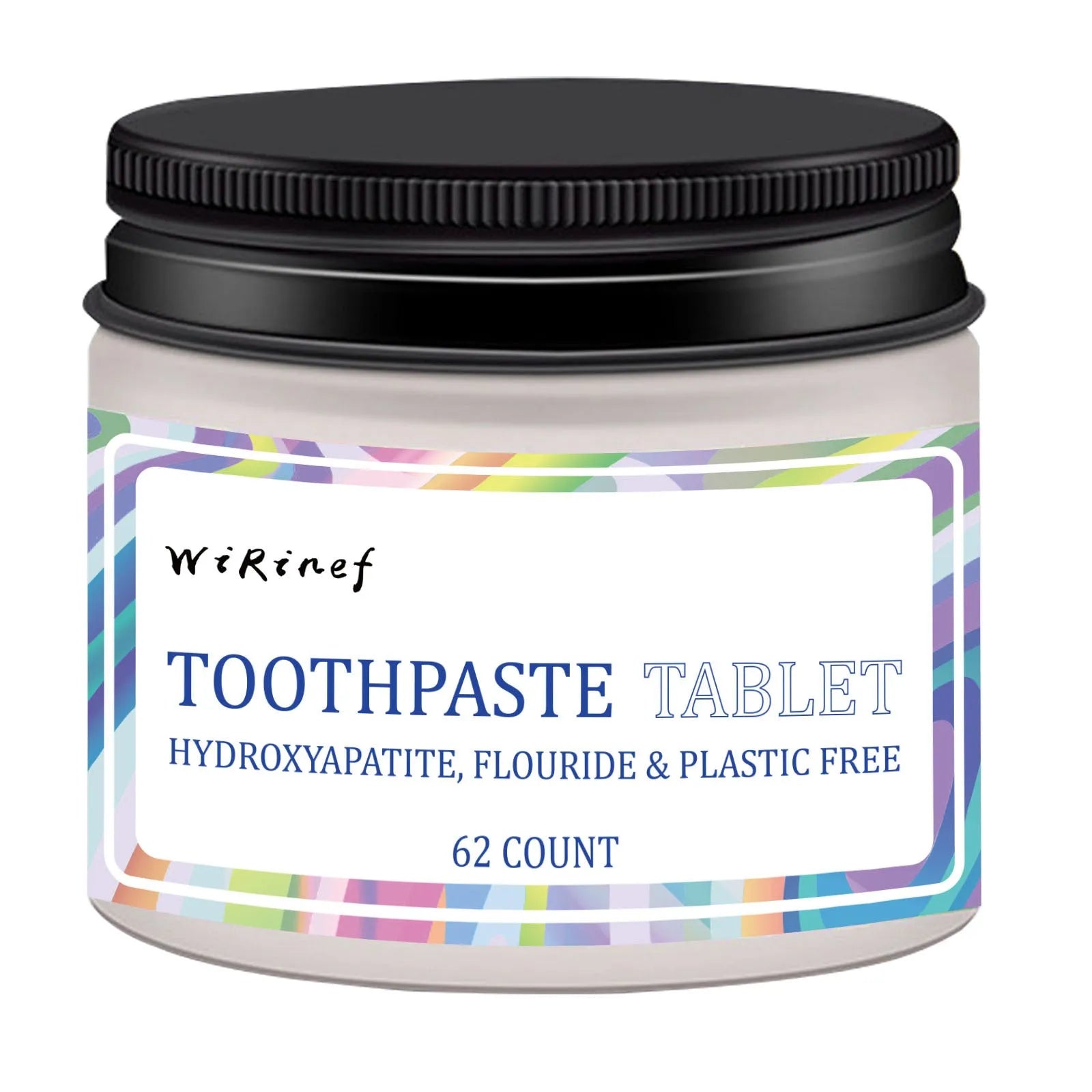 62 portable toothpaste tablets in TP19 solid colour for travel and daily oral care