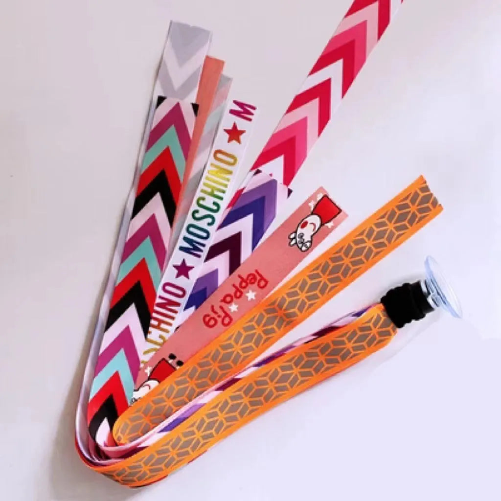 A colourful helmet streamer accessory for children's sports helmets and doll decoration.