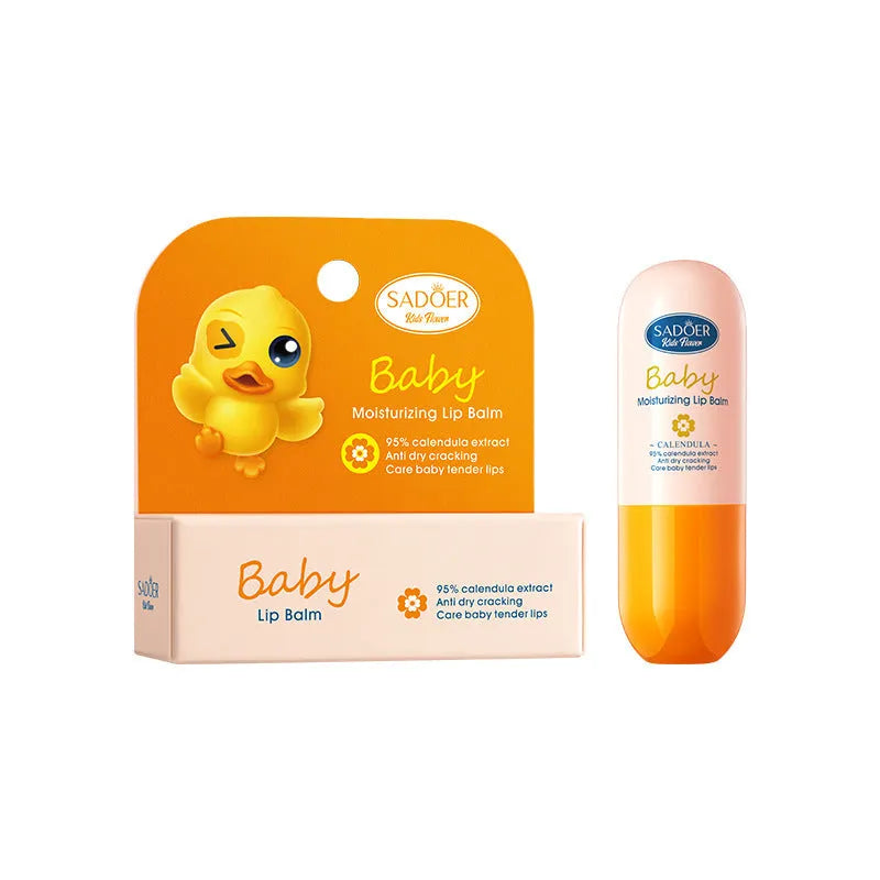 Anti-chapped lip moisturising stick in multiple variant packaging with net content labels