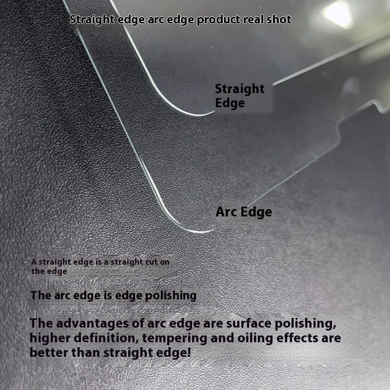 Samsung Galaxy tablet tempered glass screen protector showing HD clarity and full coverage.