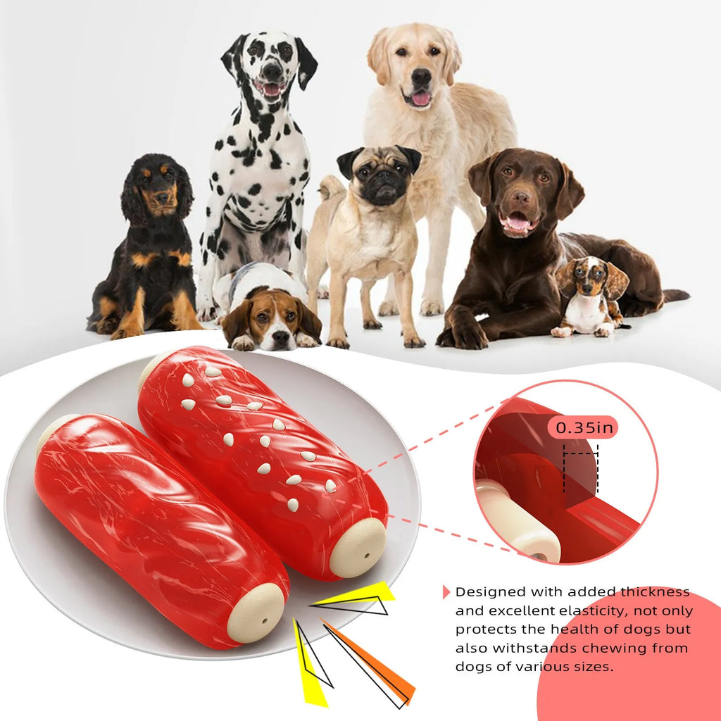 Plastic molar rod dog chew toy with glue toothbrush snack shape in primary colour