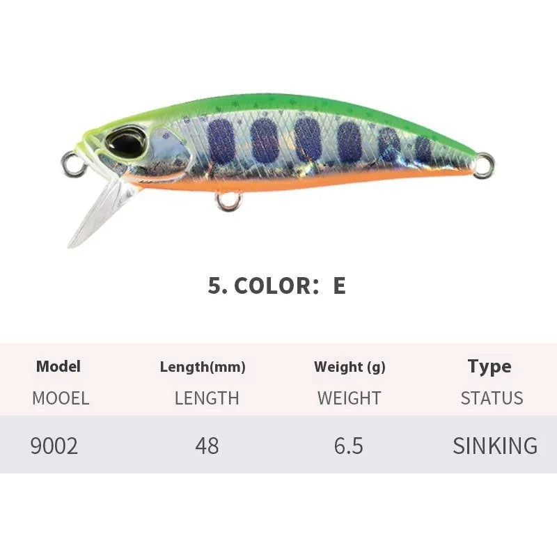 48mm Japanese mino fishing lure for Mandarin Fish and Snakehead fishing