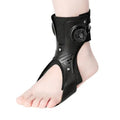 Adjustable airbag button ankle support brace shown in grey, designed for left or right ankle.