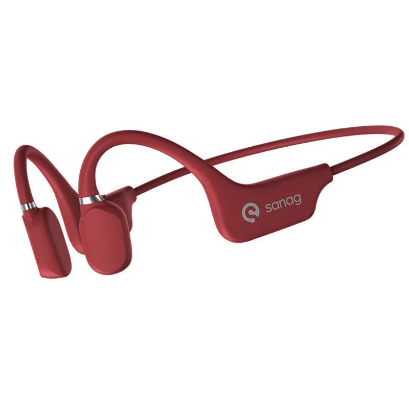 Bone conduction Bluetooth sports headset with wireless neckband in multiple colour options