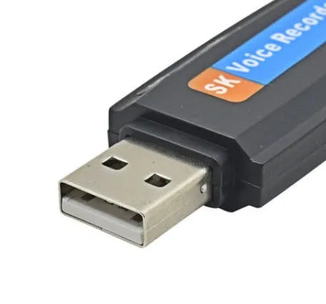 SK-001 black and white creative USB flash drive with plastic shell showing dimensions 70mm x 21mm x 9.4mm