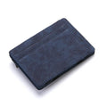 PU leather RFID anti-theft magic wallet with zipper coin pocket in a choice of solid colours.