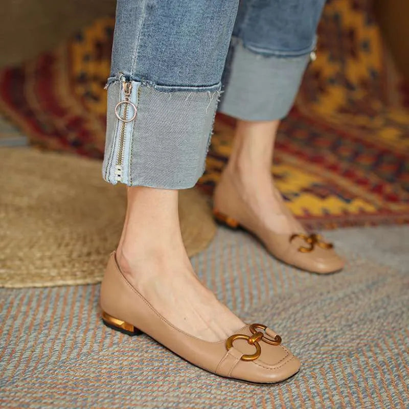 Women's square toe Wanwan Lei style pumps with super high heel in black, beige, or apricot colours
