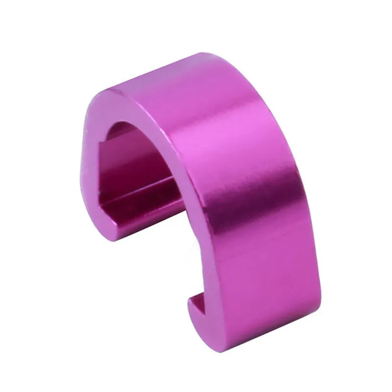 Aluminium alloy C buckle in multiple colours, showing 10.2mm by 13mm by 5mm dimensions.