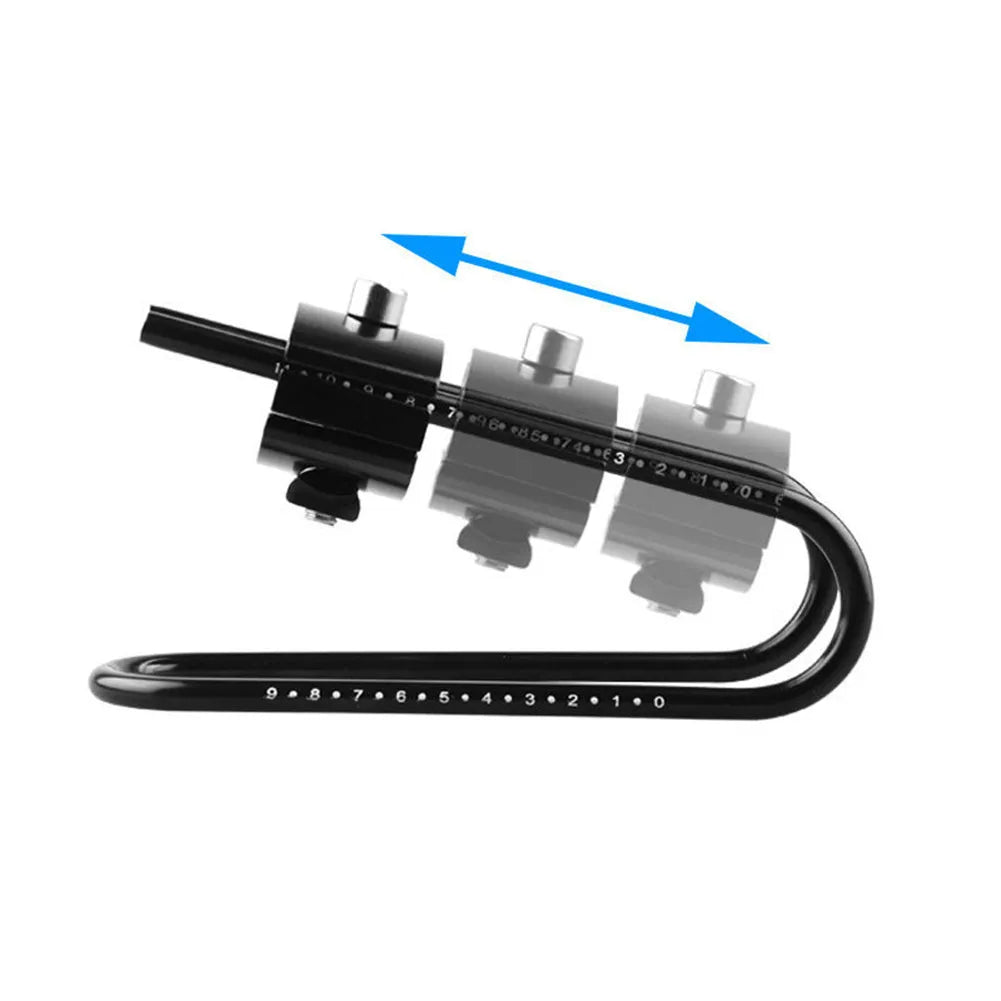 Black bicycle seatpost suspension device on bike showing spring steel alloy construction