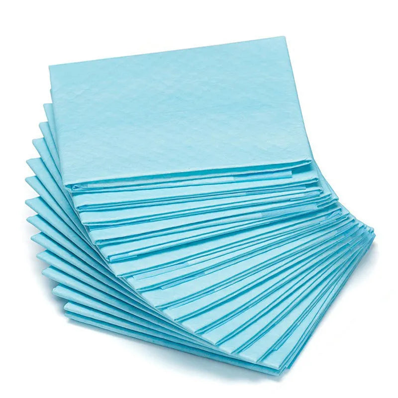 Pack of pet urinal pads showing different sizes and absorbency types for dogs and cats