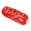 Plastic molar rod dog chew toy with glue toothbrush snack shape in primary colour