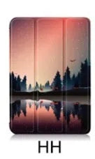 Lenovo Tab P12 tablet protective case in a choice of colours and patterns with a folded magnetic stand.