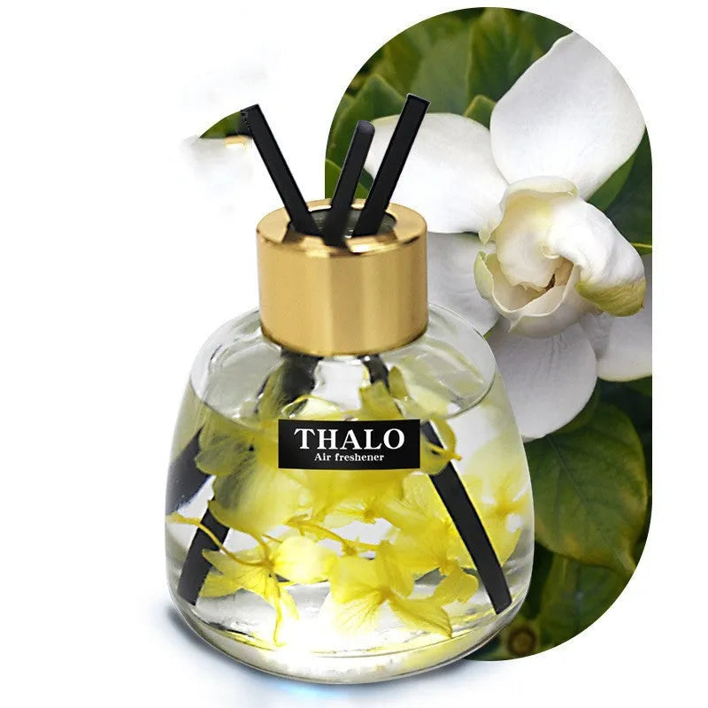 Glass bottle car perfume ornament with loose incense aromatherapy in Blue Wind Bells colour