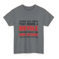 Women's grey cotton short sleeve t-shirt with printed design showing front view