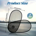Breathable adjustable car side window shade for baby sun protection with suction cups