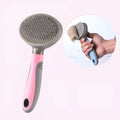 Kitten Cat Comb De-floating Hair Stripper pet grooming comb with 60° curved needle in candy blue