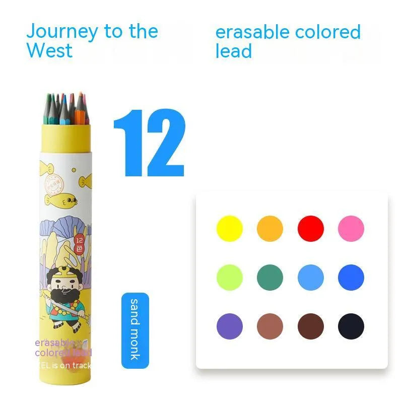 Zhenglin Sports Series colour pencil set with paper barrel in 24 or 36 colour options.