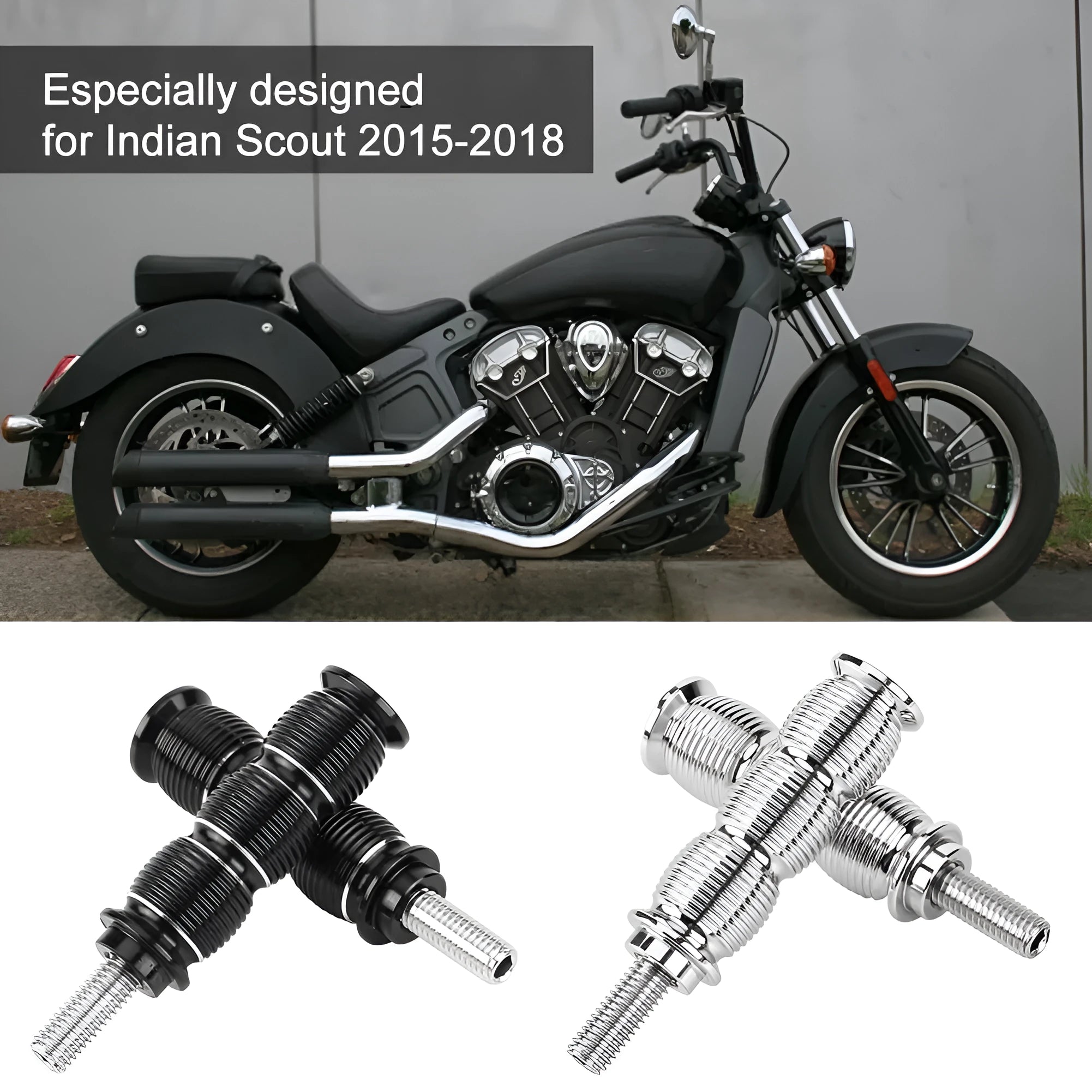 Billet CNC aluminium motorcycle pedal brake lever gear head in black silver for Indian Scout 2015-2018 shift and brake pegs
