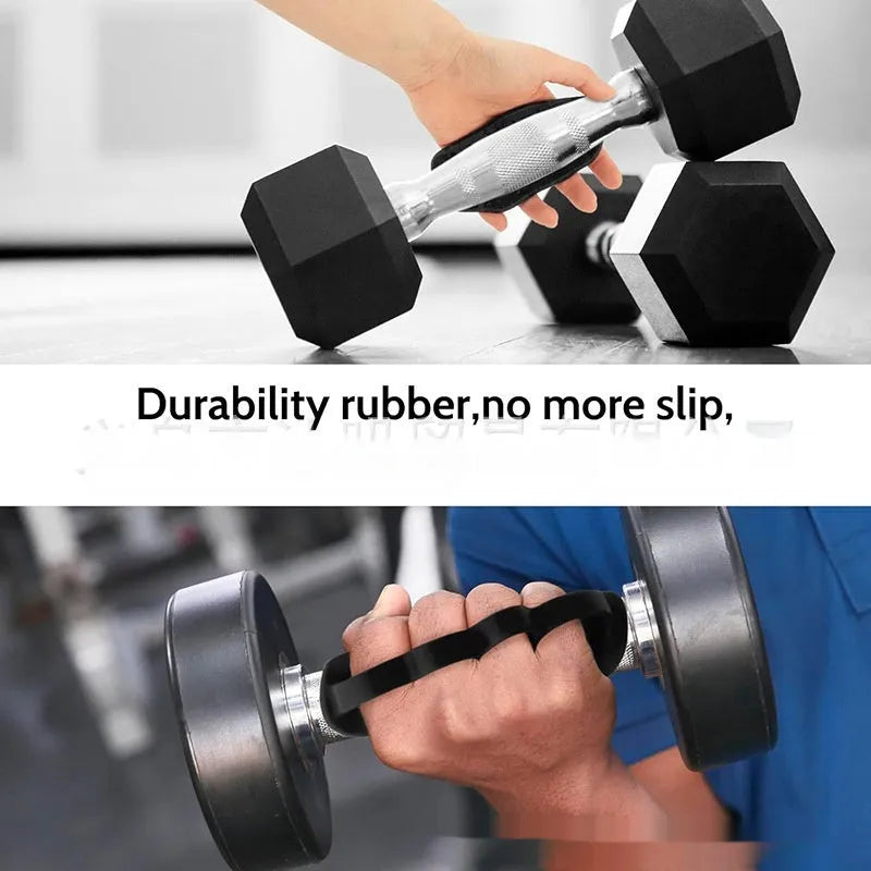 Black finger exerciser grip strength trainer with non-slip surface on a white background.