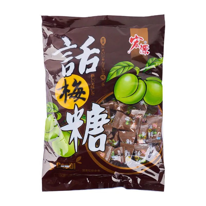 Guava plum tangerine hard candy assortment bag with three fruit flavours totalling 1055g