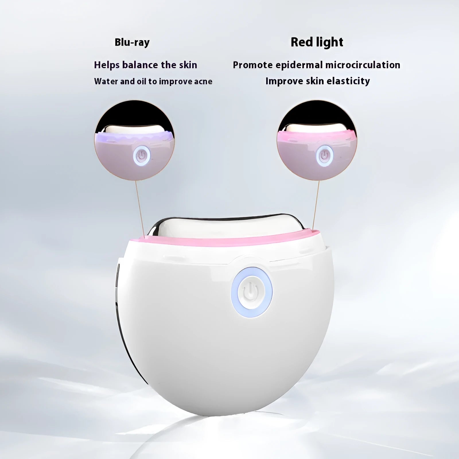 Household electric scraping photon IPL beauty device in 2004 colour with Type-C charging interface