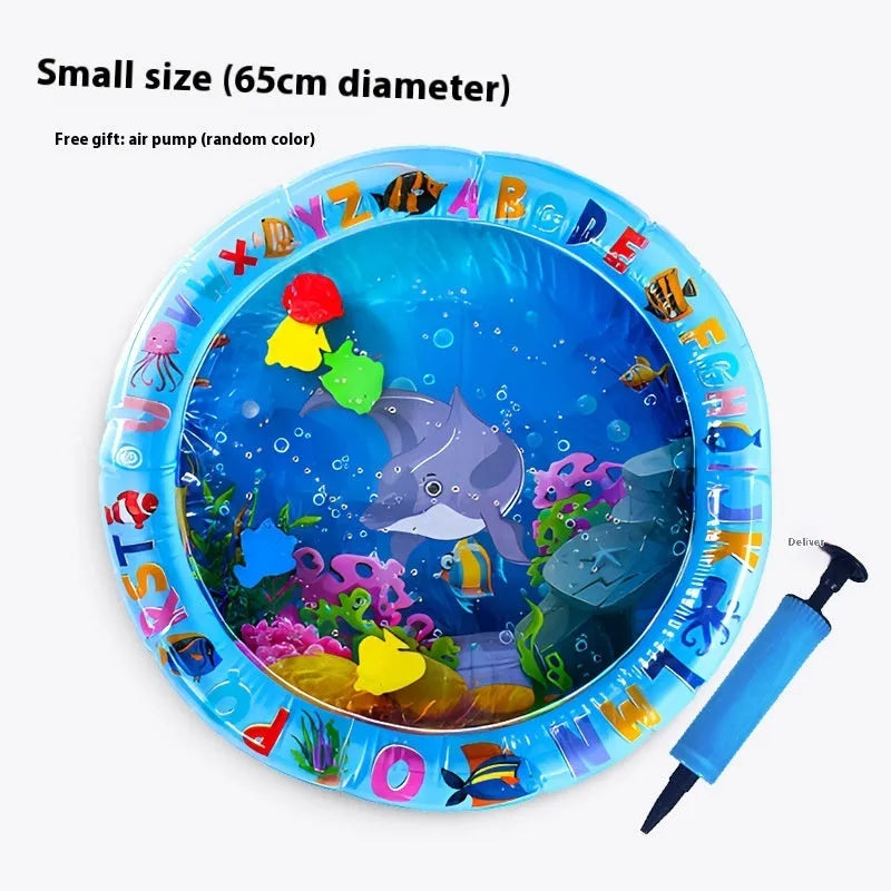 PVC inflatable pet water cooling mattress with dolphin design