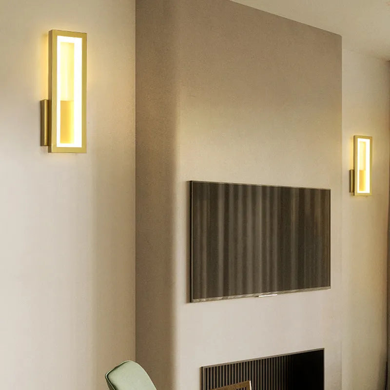 Modern corridor wall light in black finish with PVC lampshade and wall mounting