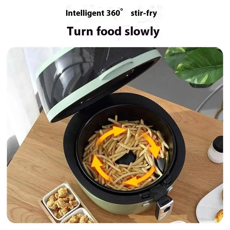 8-litre air fryer oven with visible window and mechanical button controls
