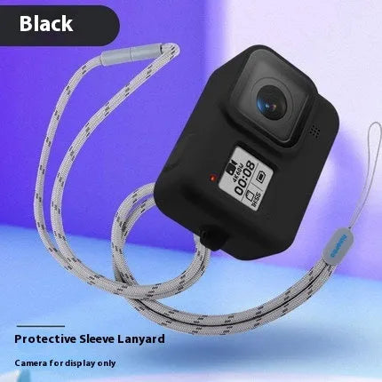 GoPro Hero8 Black protective sleeve and anti-lost strap accessory kit in silicone with multiple colour options
