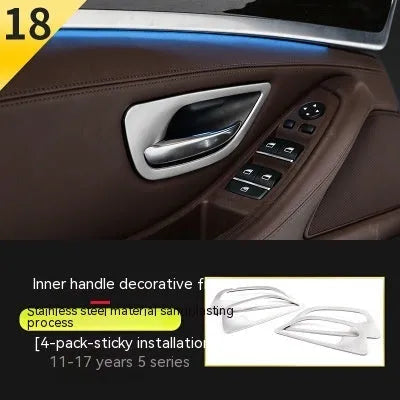 BMW 5 Series F10/F18 interior door handle decorative trim kit with four clip-on pieces