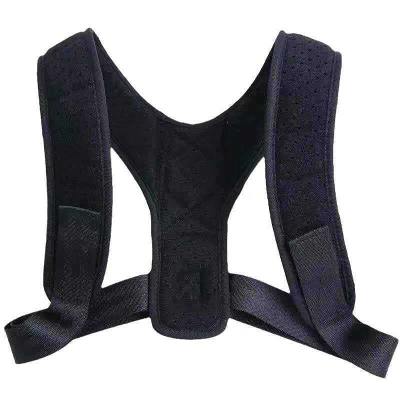 Nylon posture correction belt with adjustable straps for back support during sitting