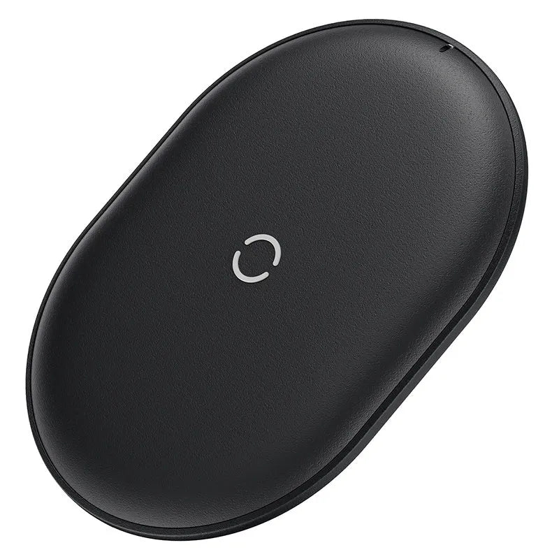 Baseus Rough 15W wireless charging pad for mobile phones in black colour