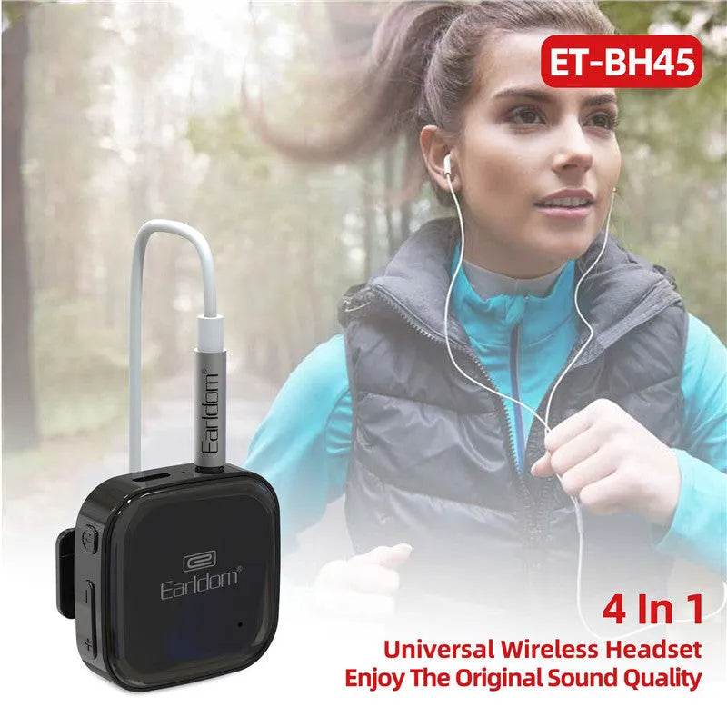 Bluetooth lavalier running headset with clip attachment and multiple colour options