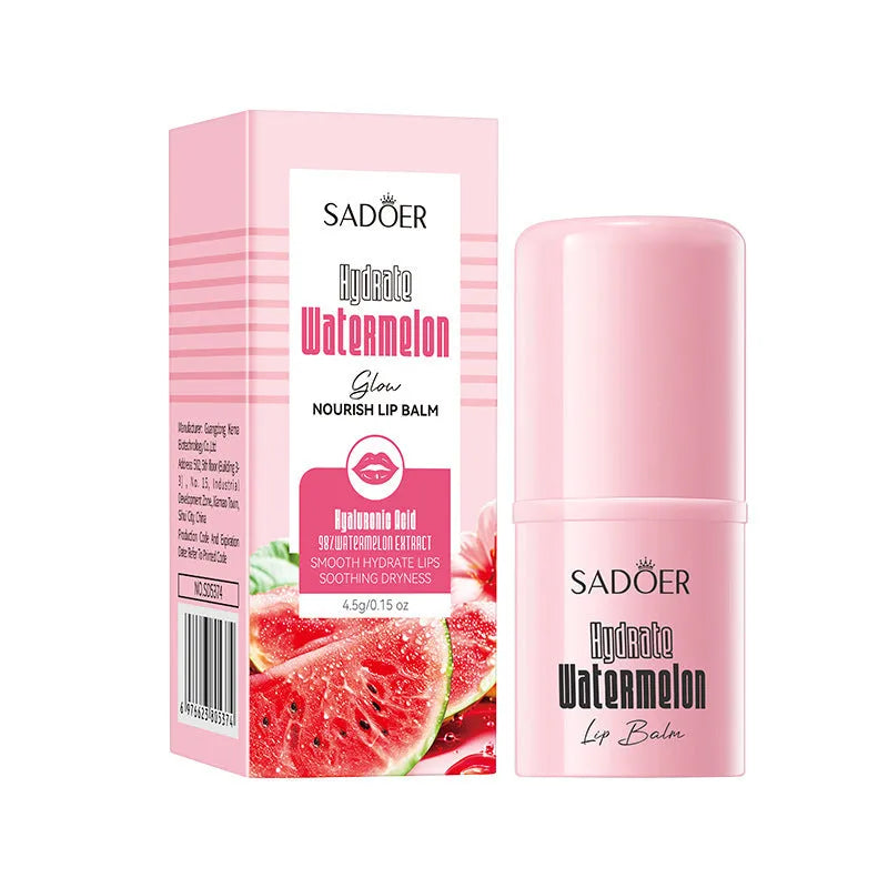 Anti-chapped lip moisturising stick in multiple variant packaging with net content labels