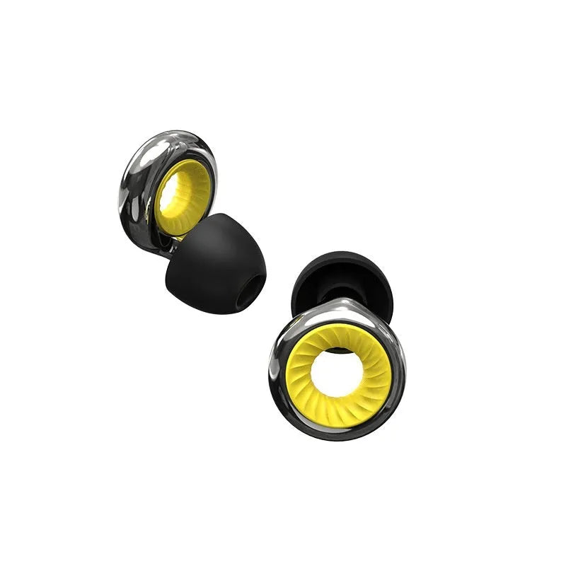 Noise reduction sleep earplugs with storage box and spare ear caps in five colour options